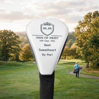 Beste Süße Monogramm Anfangsbuchstaben Mann Der Ve Golf Headcover