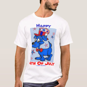 BESTE T-SHIRTS - 4. JULI BLAUER HUND PATRIOT