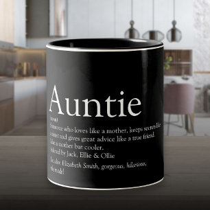 Beste Tante Aller Zeiten, Definition Moderne Tante Zweifarbige Tasse
