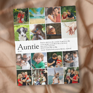 Beste Tante aller Zeiten, Tante Definition 16 Foto Fleecedecke