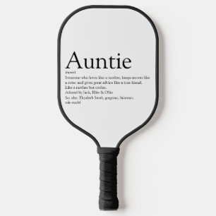 Beste Tante der Welt, Definition Tante Pickleball Schläger