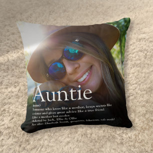Beste Tante der Welt Tante Definition Foto Kissen