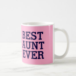 Beste Tante Ever Pink und schwarzes V03 Kaffeetasse