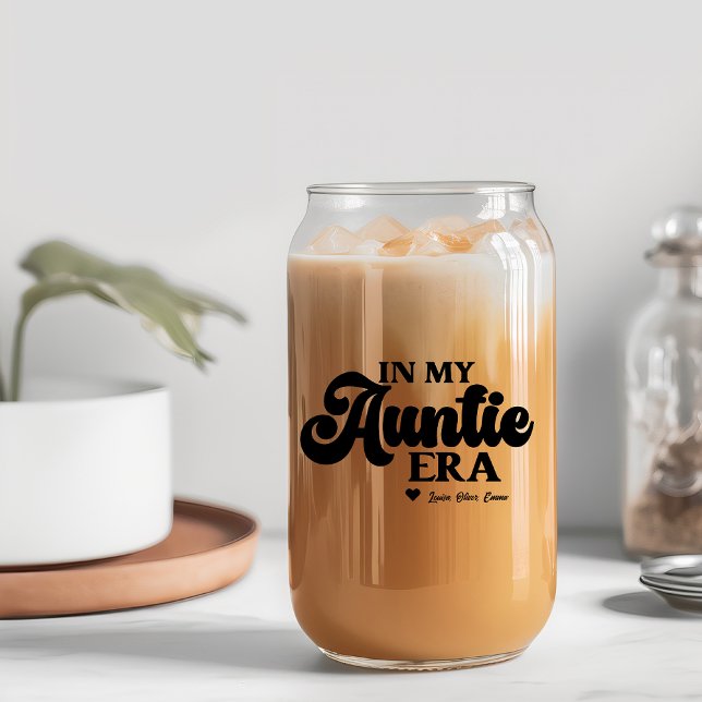 Beste Tante Geschenke Tante Geschenk in meiner Tan Dosenglas (Best Aunt Gift Auntie Gift In My Auntie Era Can Glass)