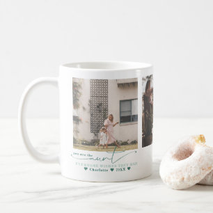 Beste Tante   Handgeschriebene Drei-Foto-Collage Kaffeetasse