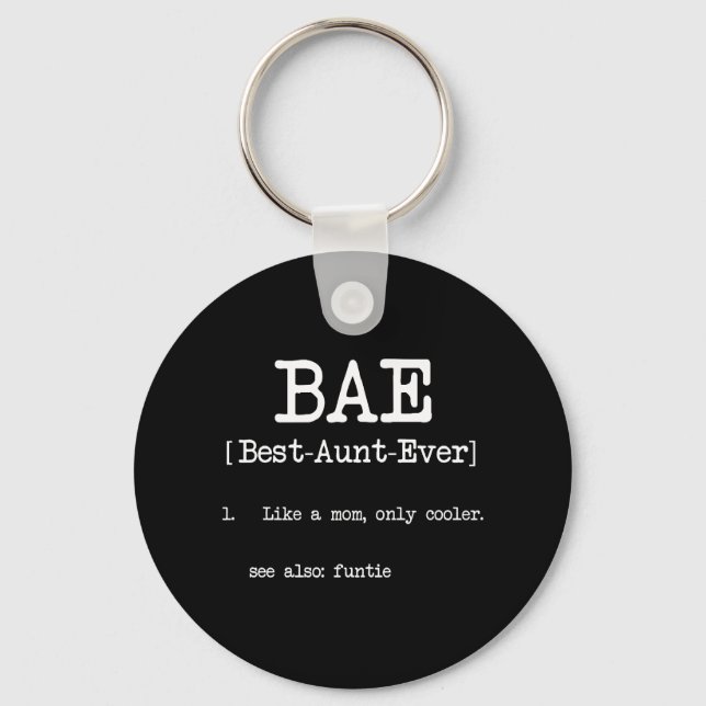 Beste Tante je BAE Cool Tante Geschenke Schlüsselanhänger (Vorderseite)
