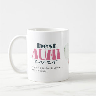 Beste Tante je Foto Typografie Kaffeetasse