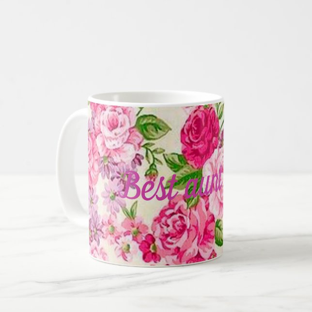 Beste Tante je Kaffeetasse (Vorderseite Links)