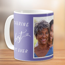 Beste Tante je Lila Foto Kaffeetasse