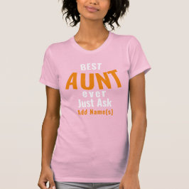 Beste Tante je. Personalisieren des T - Shirt