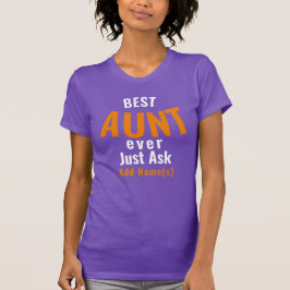 Beste Tante je. Personalisieren des T - Shirt