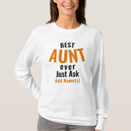 Beste Tante je. Personalisieren des T - Shirt