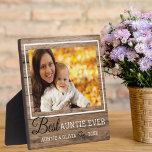 Beste Tante je rustikaler Holzbildrahmen Fotoplatte<br><div class="desc">Rustic Picture Frame Plaque - Ein einfaches und unvergessliches Geschenk für die neue Tante,  personalisiert mit ihrem Lieblings-Foto mit Nichte oder Neffe.</div>