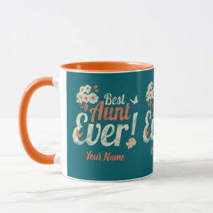 Beste Tante je Vintage Tante Geburtstagsmutter Tasse