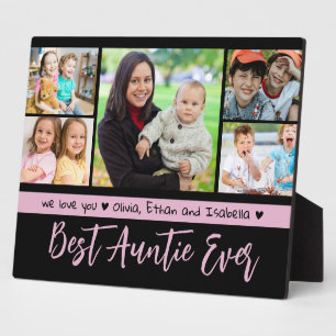 Beste Tante je wir Liebe Sie 5 FotoCollage Fotoplatte