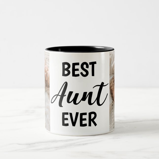 Beste Tante je Zweifarbige Tasse (Mittel)