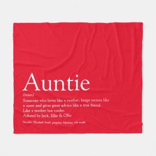 Beste Tante Tante Definition Cool Rot Lustig Fleecedecke