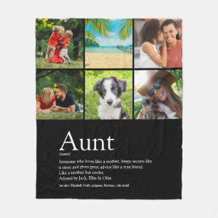 Beste Tante Tante Definition Foto-Collage überhaup Fleecedecke