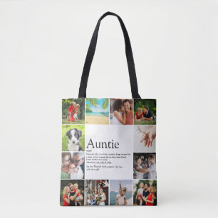 Beste Tante, Tante Ever Definition 12 Fotocollage Tasche