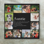 Beste Tante Tante Tante - Definition 12 FotoCollag Künstlicher Leinwanddruck<br><div class="desc">Personalisieren Sie Ihre Lieblings-Fotos mit 12 personalisierten Texten für Ihre Lieblings-Tante oder Tante,  um ein einzigartiges Geschenk zu machen. Ein perfekter Weg,  ihr zu zeigen,  wie phantastisch sie jeden Tag ist. Sie können den Hintergrund sogar an ihre Lieblingsfarbe anpassen. Entwickelt von Thisisnotme©</div>