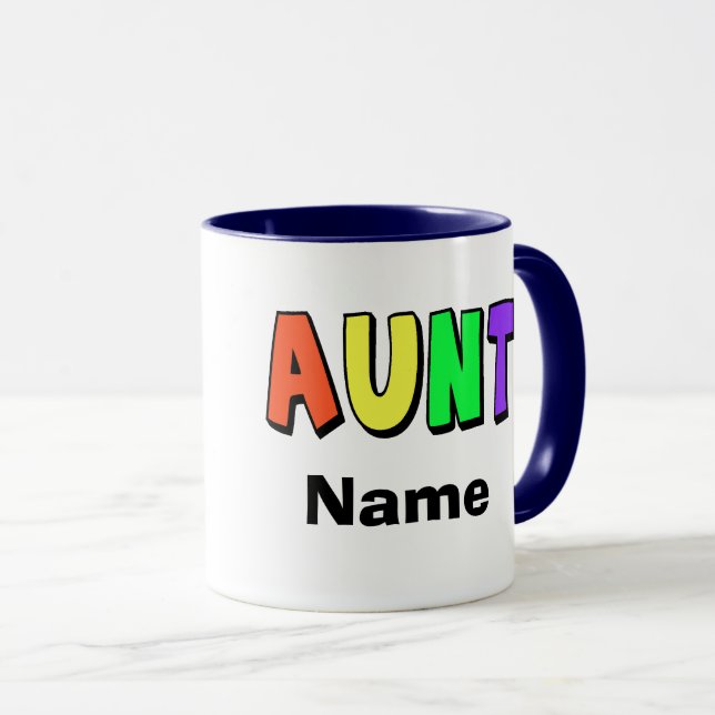 Beste Tante-Tasse Tasse (VorderseiteRechts)