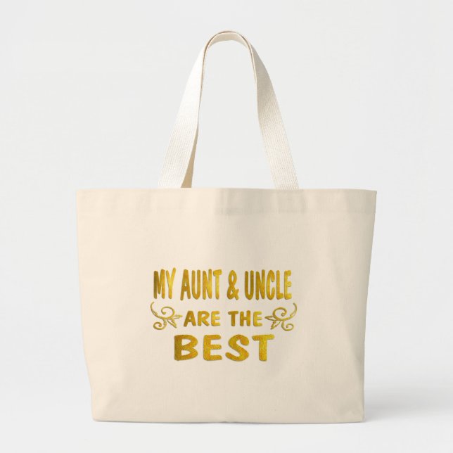 Beste Tante u. Onkel Jumbo Stoffbeutel (Vorne)