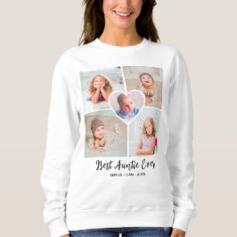 "Beste Tante überhaupt" Individuelle Fotocollage H Sweatshirt
