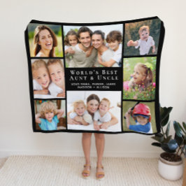 Beste Tante Uncle Foto Collage Black Sherpadecke