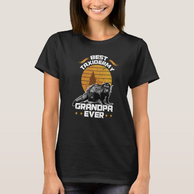 Beste Taxidermie Opa je T-Shirt (Vorderseite)