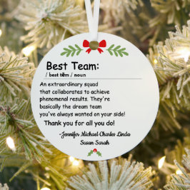 Beste Team-Definition Mitarbeiter Anerkennung Benu Ornament Aus Metall
