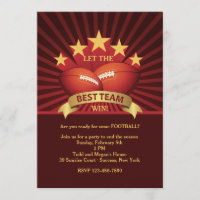 Beste Team-Fußball-Party Einladung