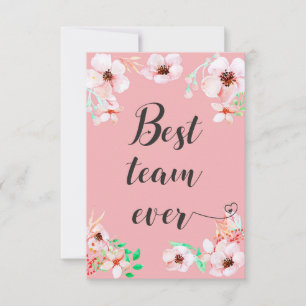 Beste Team jemals Büro-Teamarbeit Motivationszitat Dankeskarte