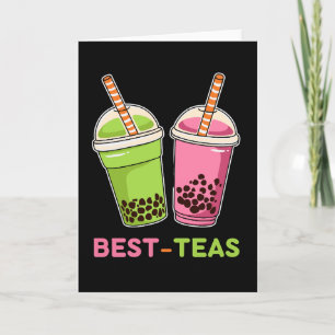 Beste Tees kawaii Boba-Blasentee beste Freundinnen Karte