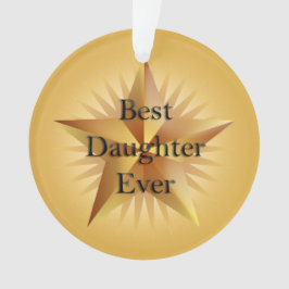 Beste Tochter je Star Ornament