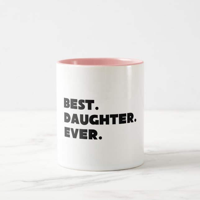 Beste Tochter je Zweifarbige Tasse (Mittel)