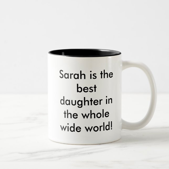 Beste Tochter-Tasse Zweifarbige Tasse (Rechts)