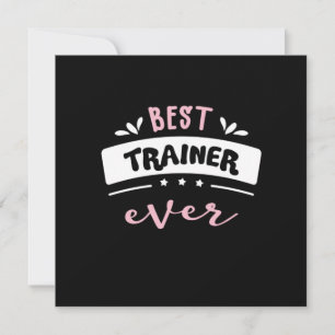 Beste Trainer je Geschenk Idee Einladung