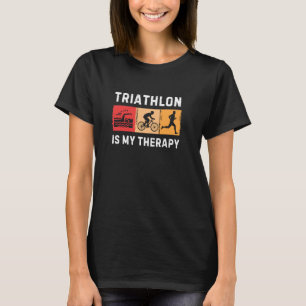 Beste Triathlon Kunst für Männer Triathlon Sport T-Shirt