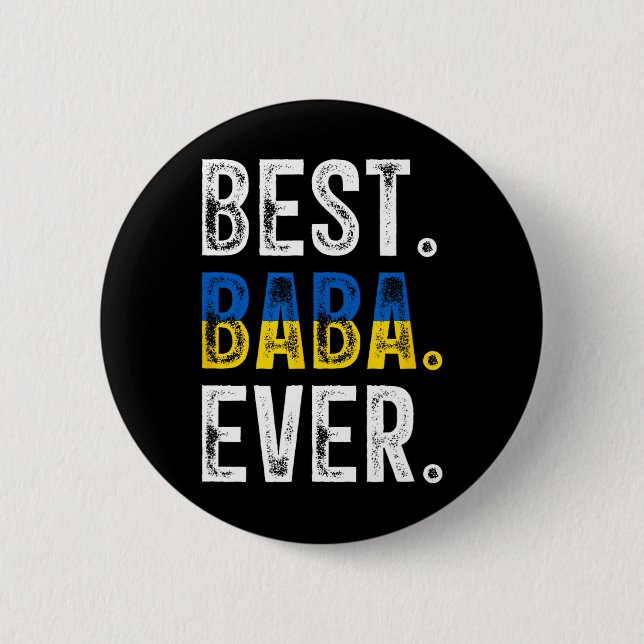 Beste ukrainische Großmutter Oma Ukraine F Button (Vorderseite)