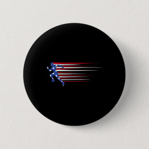 Beste USA Amerikanische Flagge Leichtathletik-Gesc Button