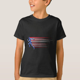 Beste USA Amerikanische Flagge Leichtathletik-Gesc T-Shirt