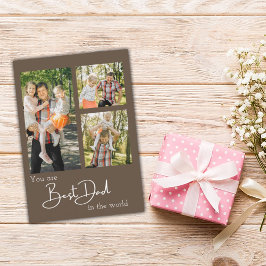 Beste Vater Foto Collage Vatertagskarte Dankeskarte