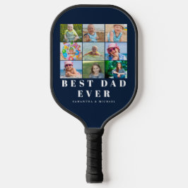 Beste Vater-FotoCollage Pickleball Schläger