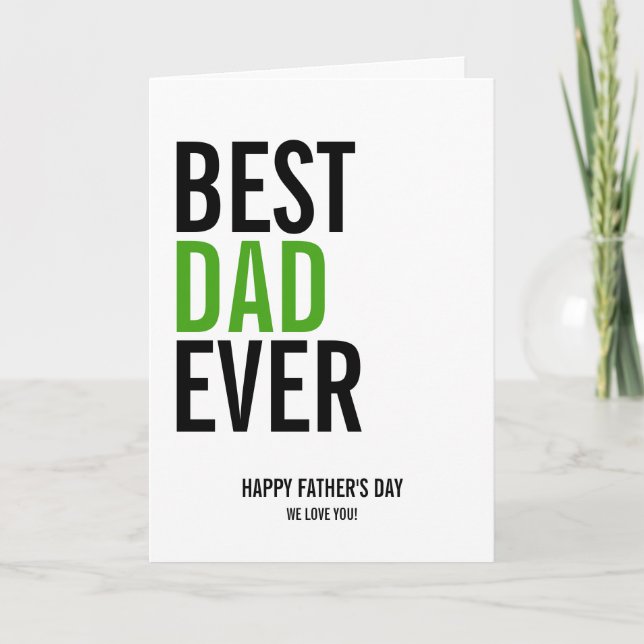 Beste Vater-Grußkarte je Vatertag Karte (Vorderseite)