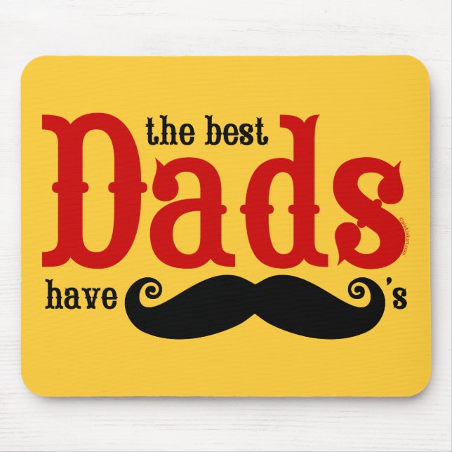 Beste Väter haben Schnurrbärte Mousepad (Vorne)