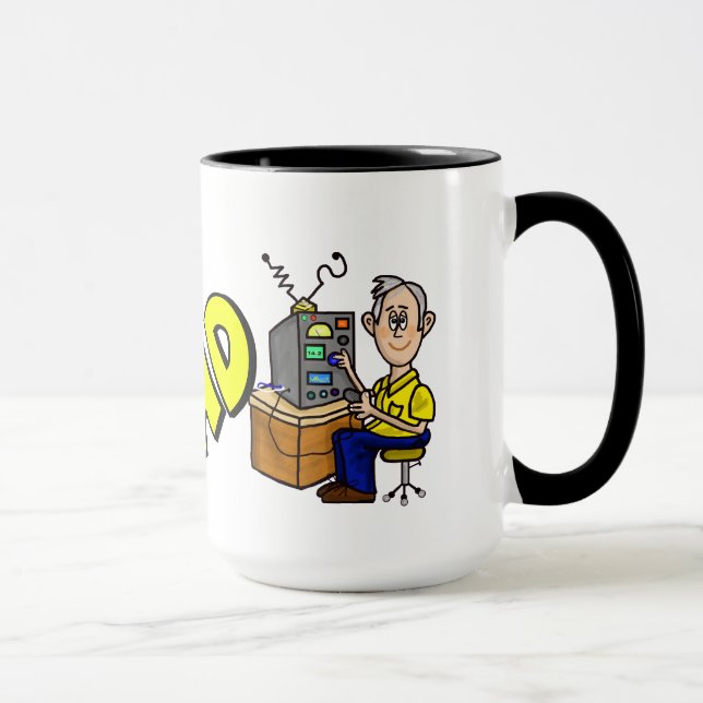 Beste Vater Ham Radio Operator Tasse Anpassen Sie  (Rechts)