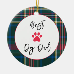 Beste Vater Liebe, Haustiername Paw Holiday Karier Keramik Ornament