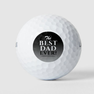 Beste Vater Schwarz & Weiß Typografie Gradient Vat Golfball