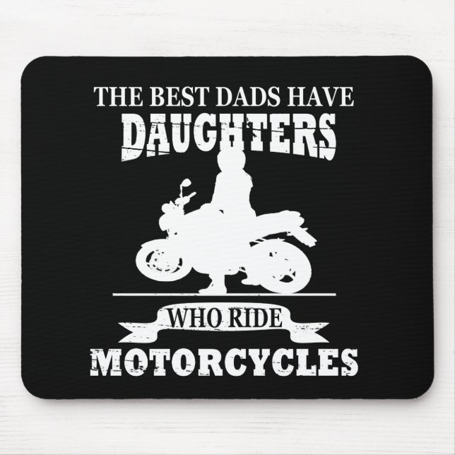 Beste Väter-Tochter-Motorrad Mousepad (Vorne)