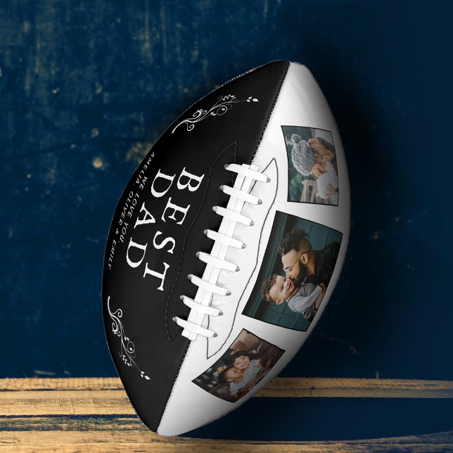 Beste Vater Vaterfolie 3 - Custom Foto Collage Football (Von Creator hochgeladen)